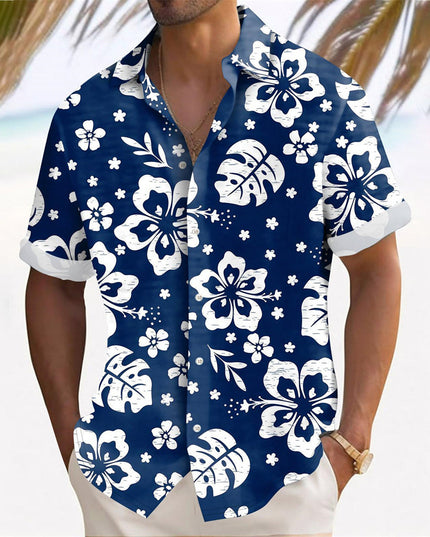 Hawaii Beach Men's Clothing Print Shirt Casual