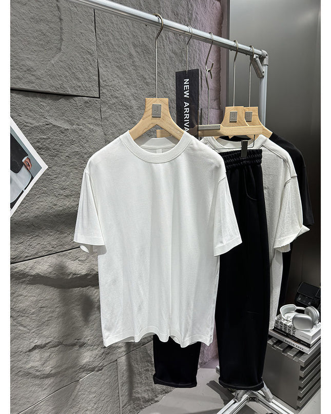 Luxury Quick-drying Hooded Simple Men's Short Sleeve