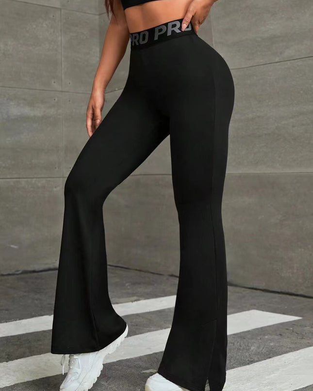 High Waist Flared Hip Raise Slimming Belly Contracting Wide Leg Pants
