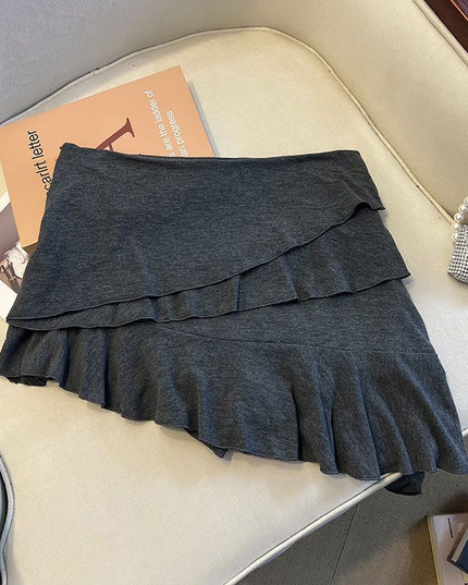 Women's Versatile Design Irregular Ribbon Skirt