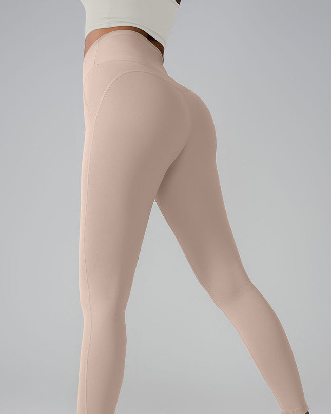 New Sports Trousers Pocket High Waist Seamless Nude Feel Yoga Pants