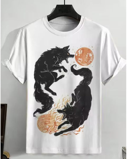 Men's Japanese Style Ukiyo-e Graphic 3D Printed Casual Short-sleeved T-shirt