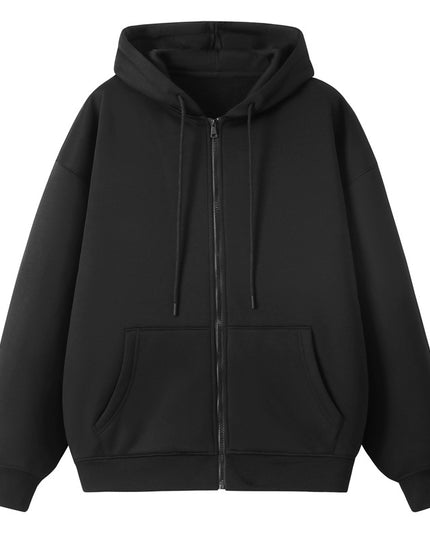 Men's Fleece Cardigan Sweater Hooded Coat