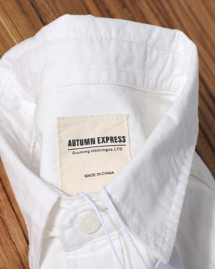 Fashion Pure Cotton Oxford Woven Shirts Men
