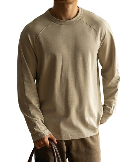 Loose Long Sleeve Solid Color Bottoming Shirt