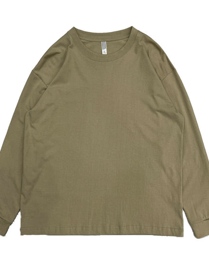 Long-staple Cotton Round Neck Extended Off-shoulder Bottoming Shirt For Men
