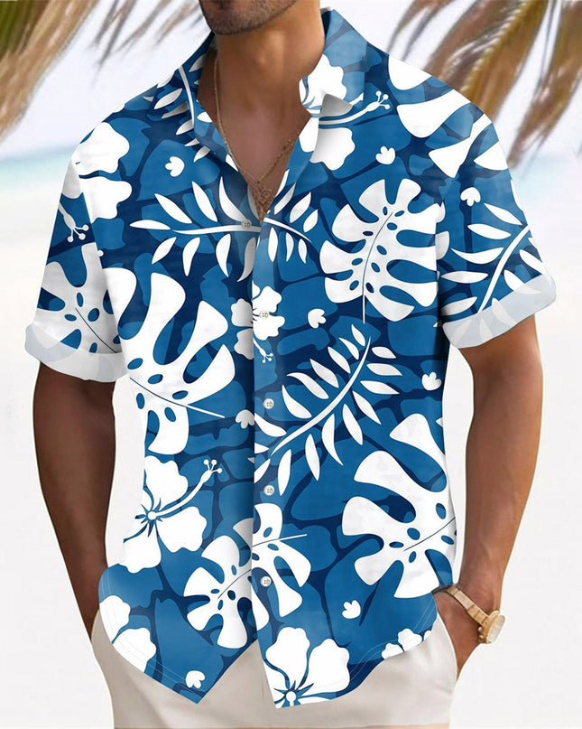 Hawaii Beach Men's Clothing Print Shirt Casual
