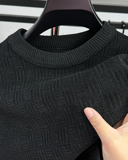 Warm Leisure Round Neck Fashion Men's Top