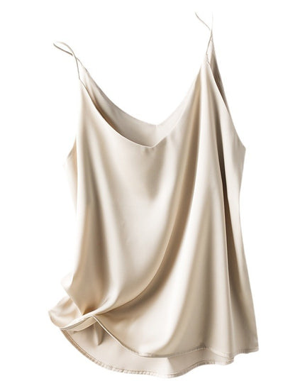 New Satin Pure Color All-matching Vest