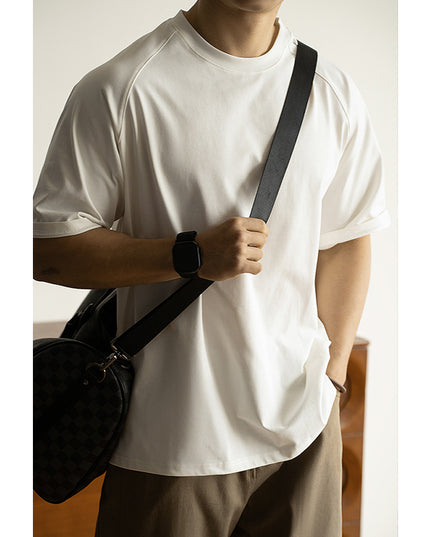 Antibacterial Sun Protection Raglan Sleeve Profile Loose T-shirt Men