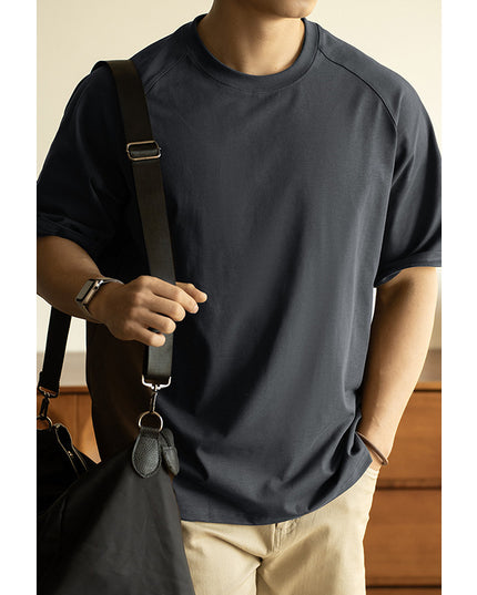 Antibacterial Sun Protection Raglan Sleeve Profile Loose T-shirt Men