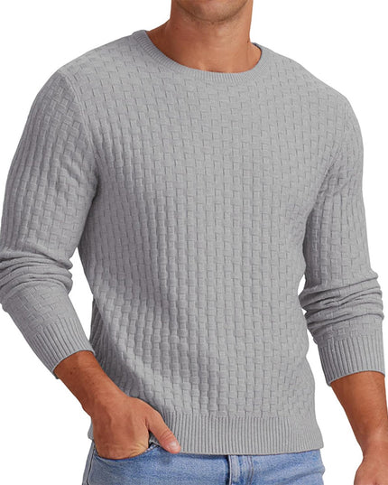 Men's Round Neck Pullover Long Sleeve V-neck