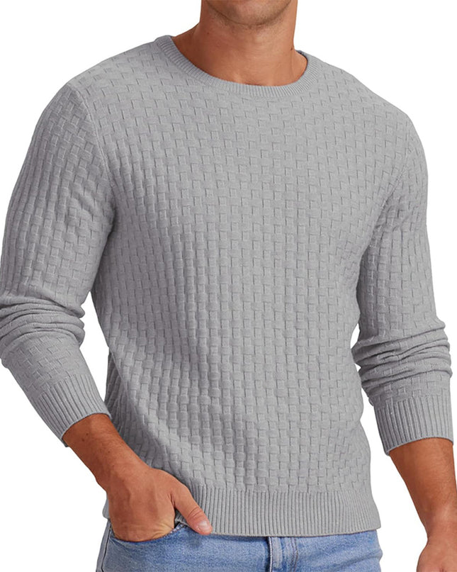 Men's Round Neck Pullover Long Sleeve V-neck