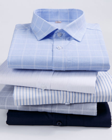 Shirt Men's Long Sleeve Spring And Autumn Middle-aged Loose Casual Men's Shirt