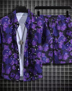 Purple 73 Top Shorts