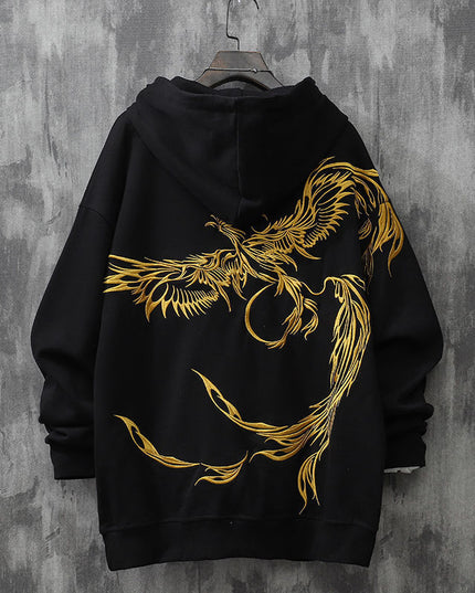 Heavy Industry Phoenix Embroidered Hoodie Male