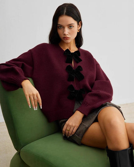 Autumn And Winter New Lazy Fashion Knitwear Coat