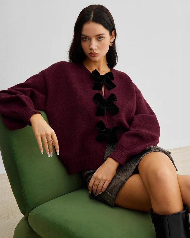 Autumn And Winter New Lazy Fashion Knitwear Coat