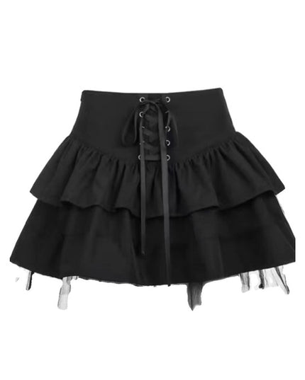 Niche Jk High Waist Mesh Skirt