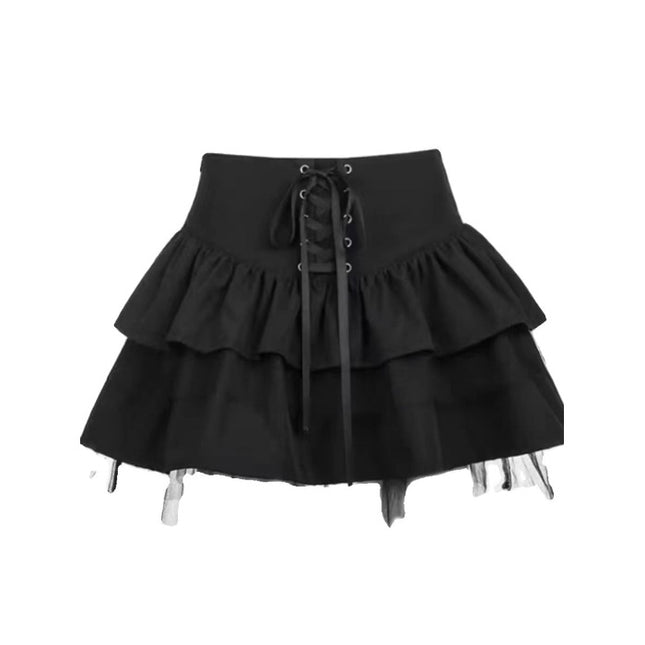 Niche Jk High Waist Mesh Skirt