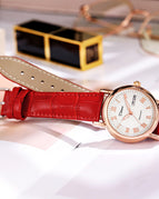 6023B Rose Gold Red White