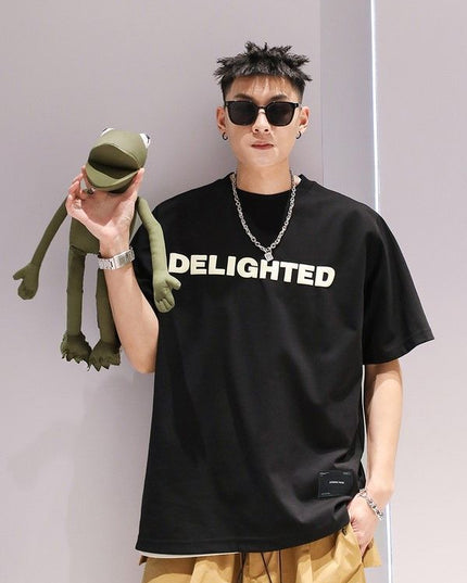 Versatile Half Sleeve T-shirt Casual Couple Short Sleeve Top