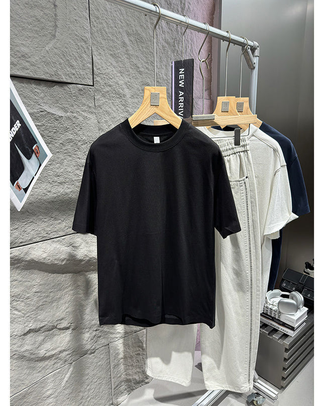 Luxury Quick-drying Hooded Simple Men's Short Sleeve