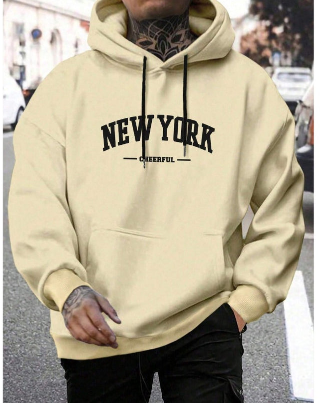 Men's Casual American-style Retro Loose Hooded Sweater