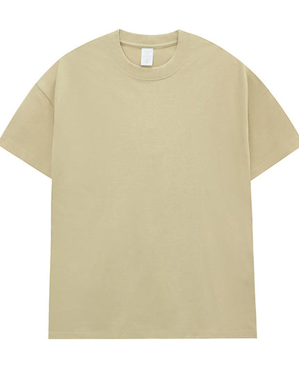 Men's Cotton Seamless Round Neck Short-sleeved T-shirt