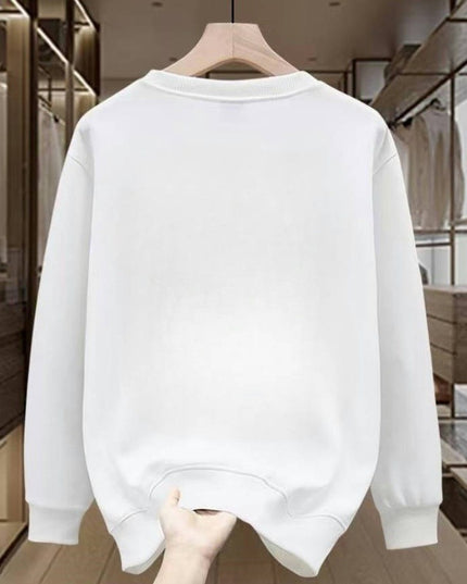 American Round Neck Printed Casual Sweatshirt