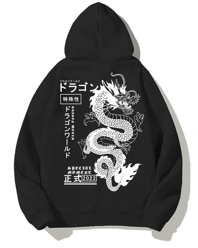 European And American Simple Printed Dark Style Hoodie