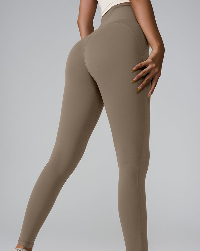 New Sports Trousers Pocket High Waist Seamless Nude Feel Yoga Pants
