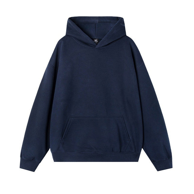 Thermal Head Cover Solid Color Hoodie Fleece-lined Thickened