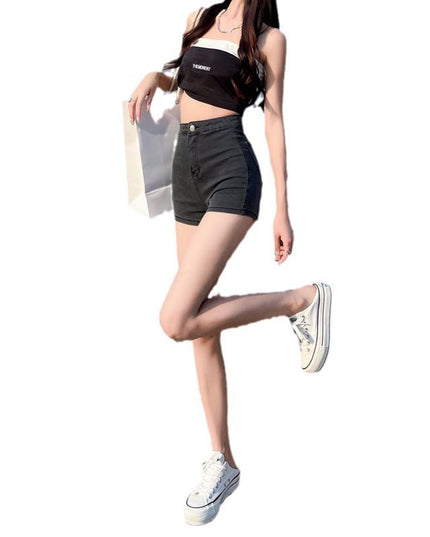 Women's High Waist Thin Skinny Sheath Thin Hot Pants