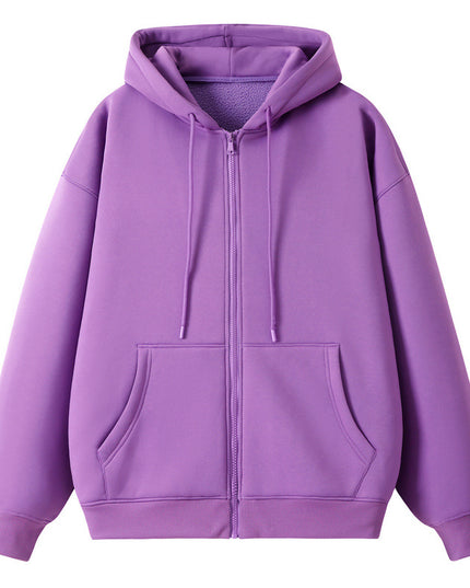 Men's Fleece Cardigan Sweater Hooded Coat