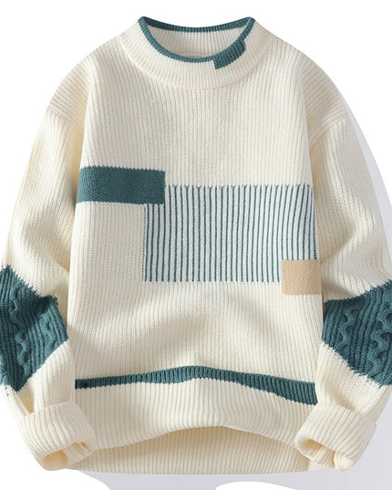 Men's Fashion Colorblock Knitwear Winter
