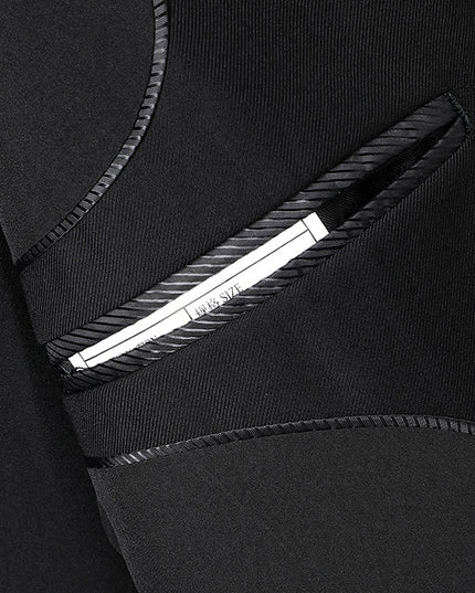 Men's Business Simplicity Flat Collar Plus Size Suit Pants Suit