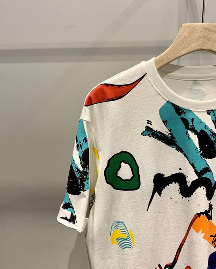 Men's Creative Printing All-match Short Sleeve