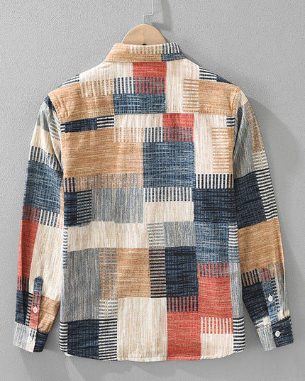 7592 Japanese Fashion Printed Long Sleeve Shirt