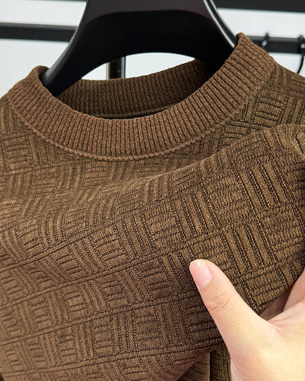 Warm Leisure Round Neck Fashion Men's Top