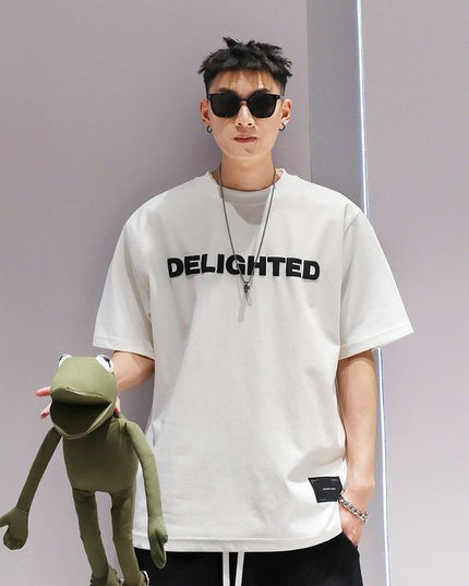 Versatile Half Sleeve T-shirt Casual Couple Short Sleeve Top