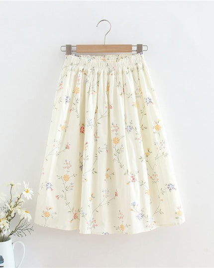 Elastic Waist Skirt Women's Short