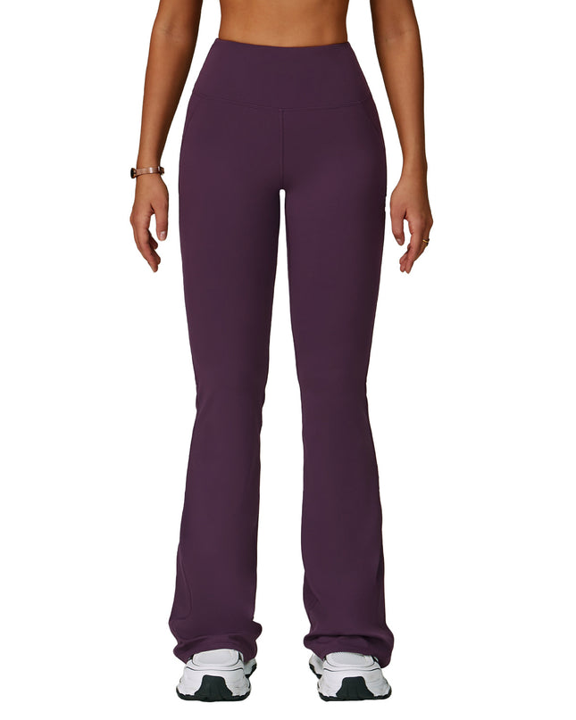 Sports High Waist Hip Lift Wide Leg Outerwear Bell-bottom Pants