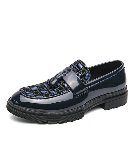 Men's Platform Shoes Plus Size Leisure Slip On Leather Shoes