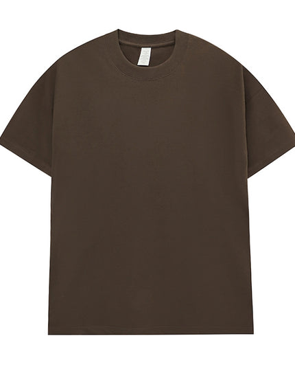 Men's Cotton Seamless Round Neck Short-sleeved T-shirt