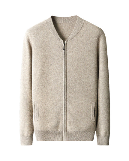 Round Neck Top Men's Cardigan Coat