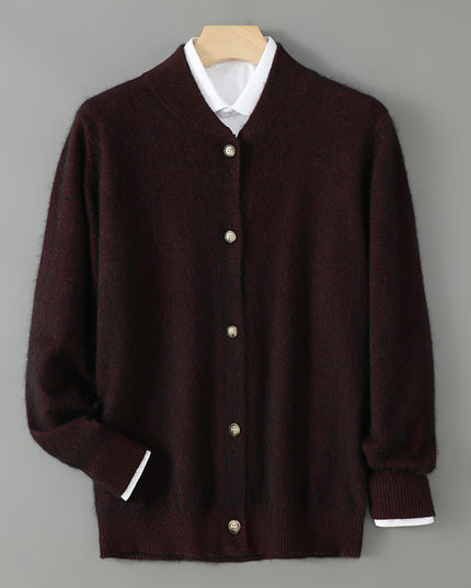 Casual Plus Size Outer Wear Men's Dehaired Angora Sweater