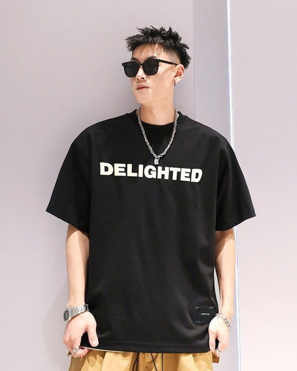 Versatile Half Sleeve T-shirt Casual Couple Short Sleeve Top