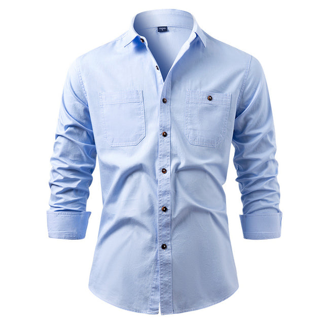 American Retro Denim Shirt Men's Cotton