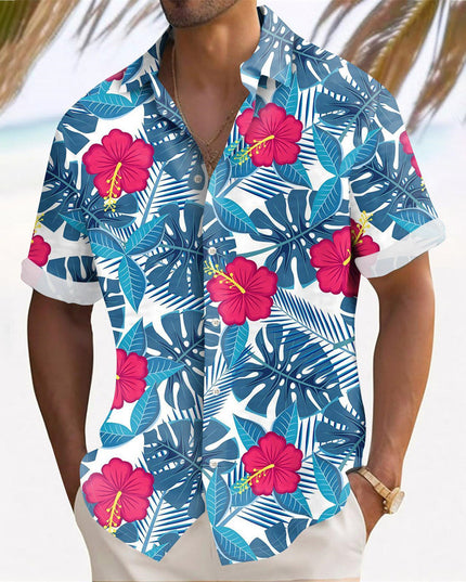 Hawaii Beach Men's Clothing Print Shirt Casual